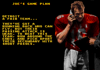 Joe Montana Football screenshot 4 for Sega Genesis